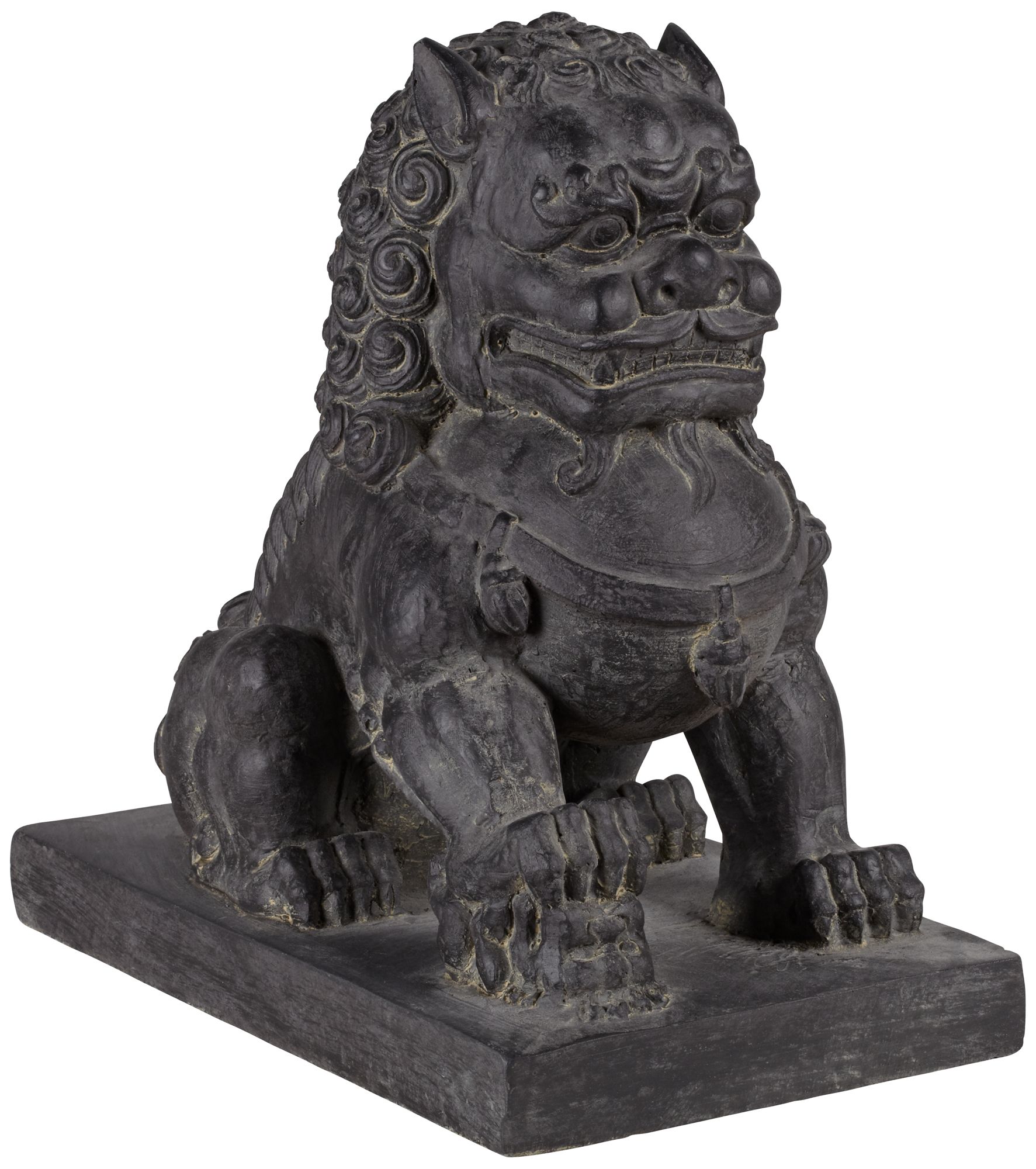 Right Foot Chinese Dog Outdoor Statue