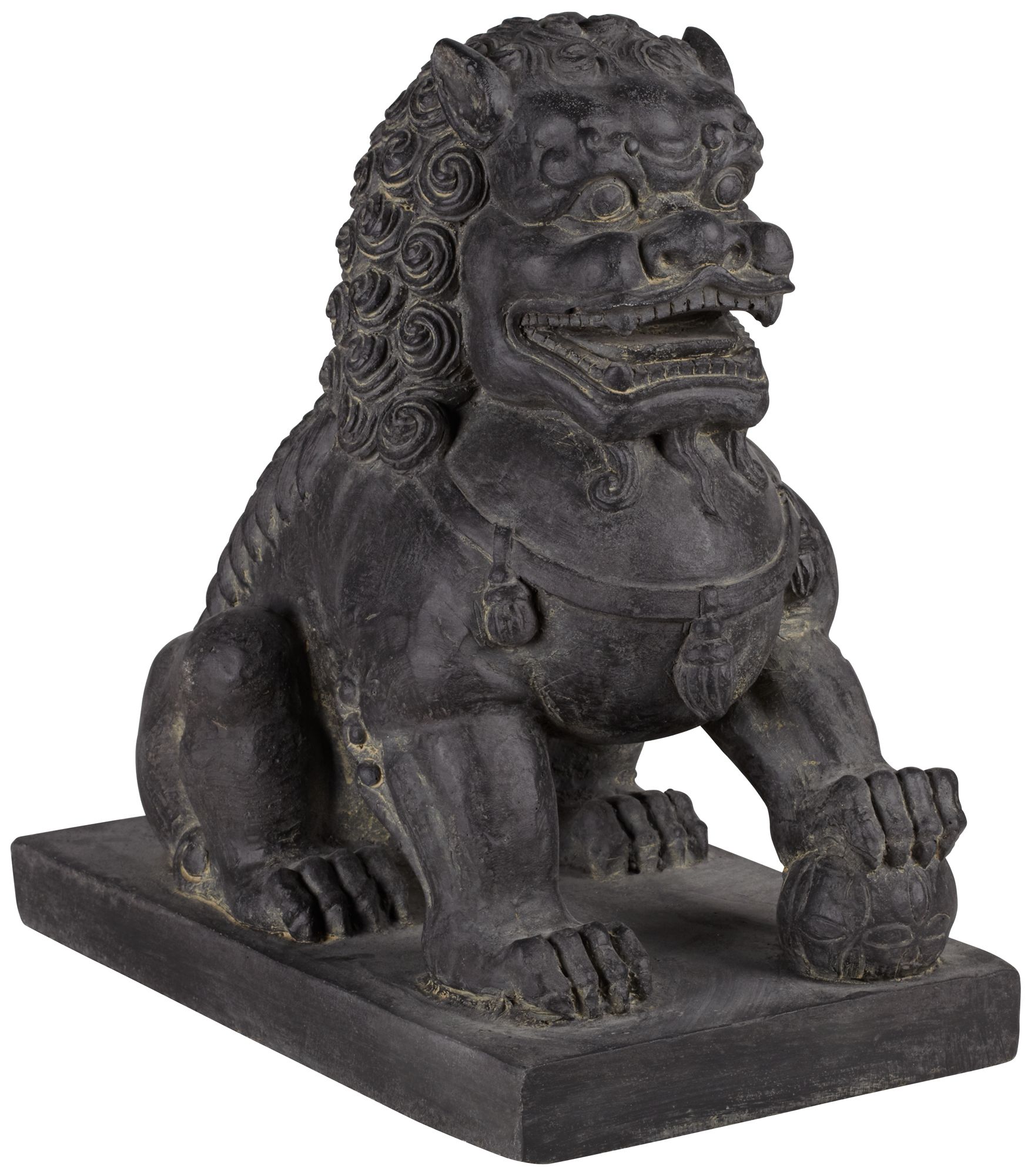 Left Foot Chinese Dog Outdoor Statue