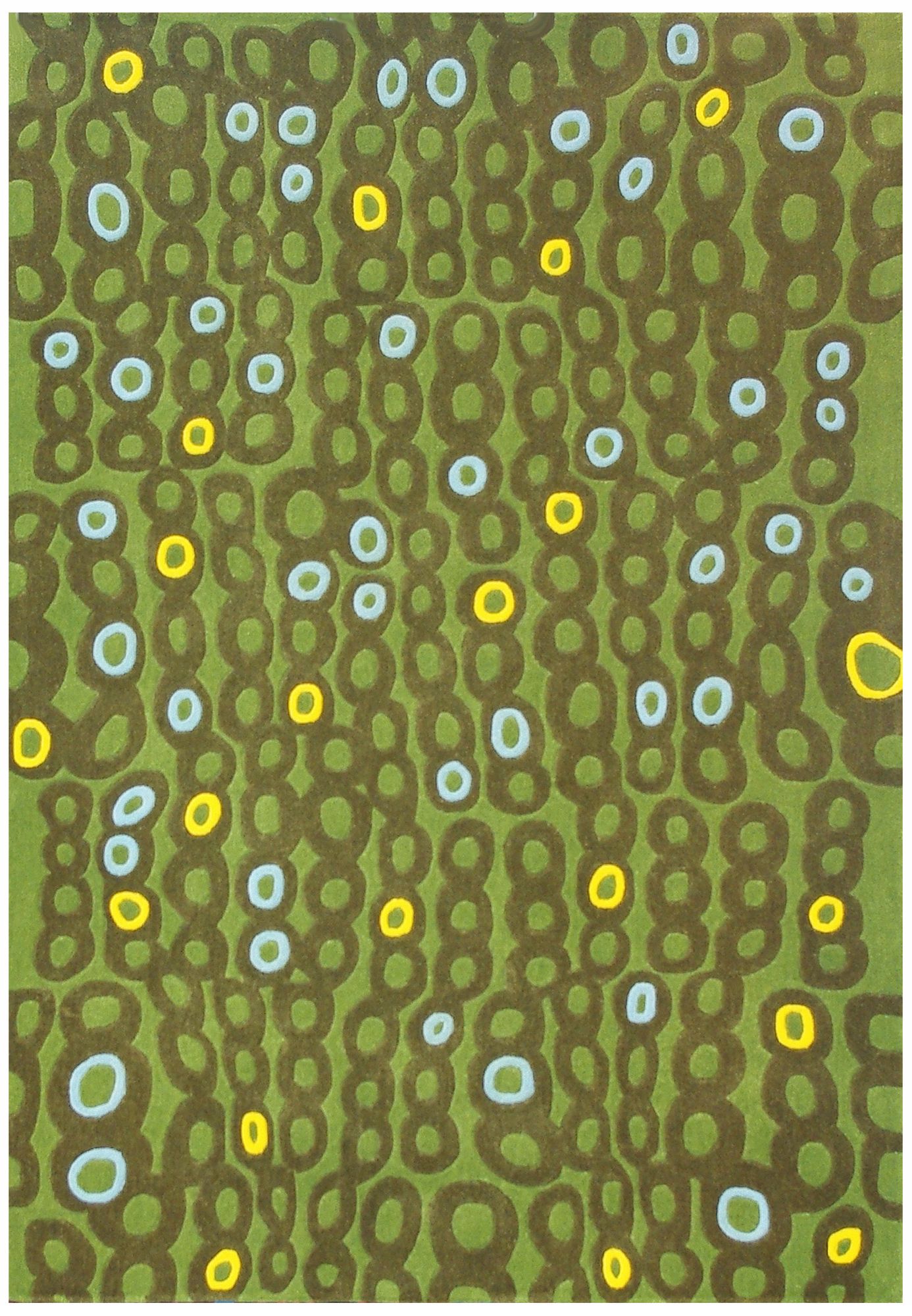 Festival FHL2255 Green Carved Area Rug