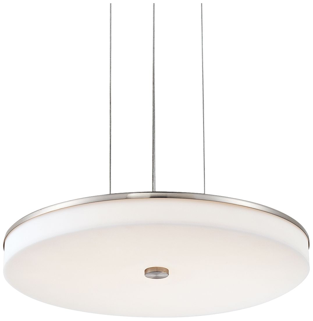 Harper Acrylic 15" Wide Polished Nickel LED Pendant Light