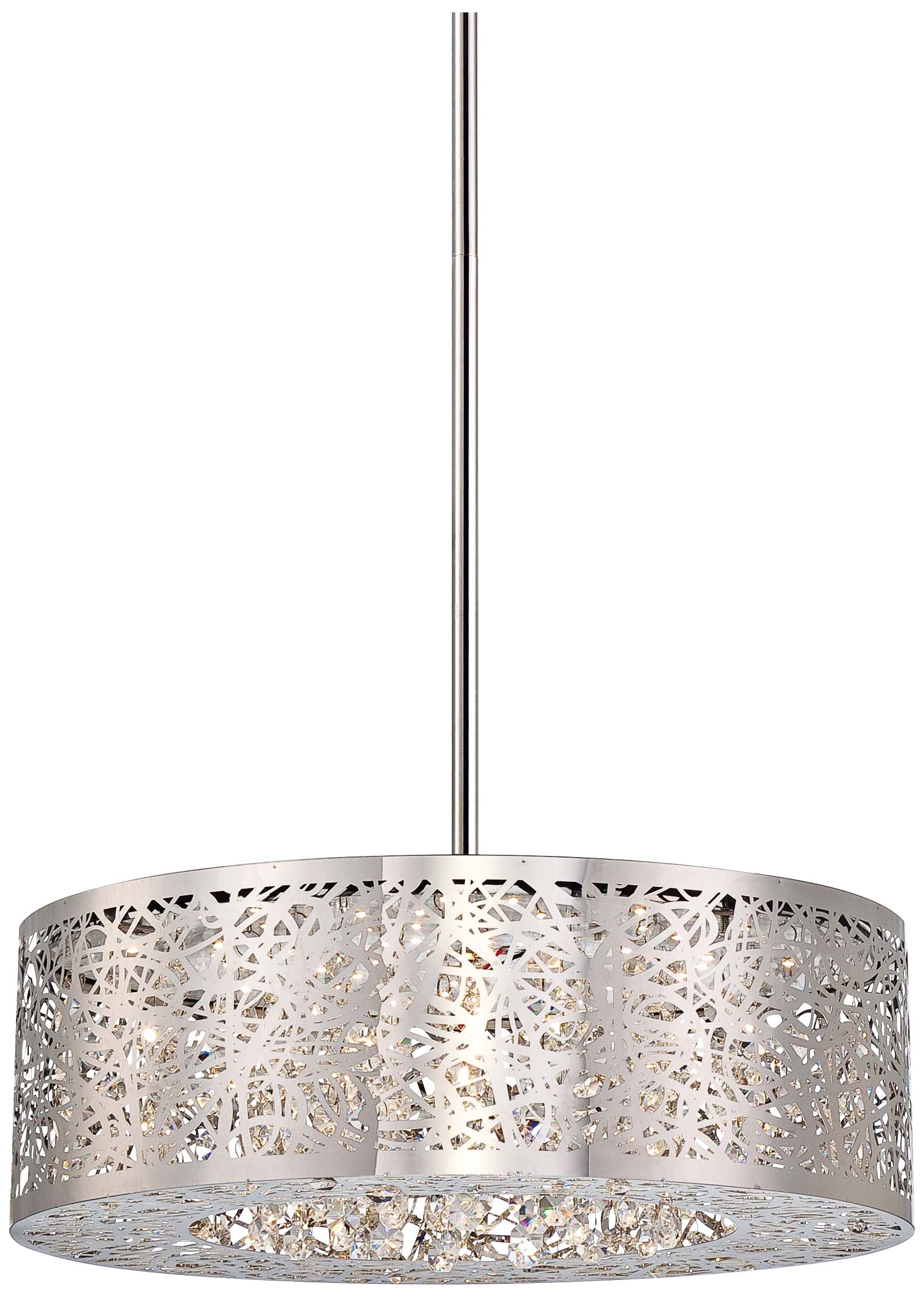 George Kovacs 15" Wide Chrome LED Pendant Chandelier