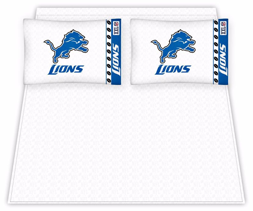 NFL Detroit Lions Micro Fiber Sheet Set