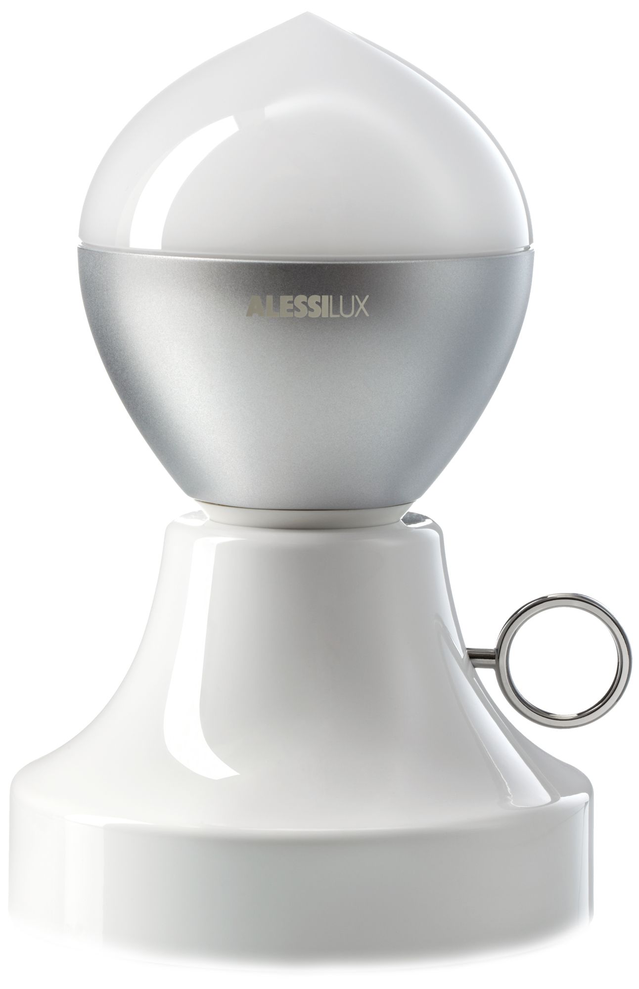 AlessiLux Lumiere Silver Flame Portable LED Accent Light