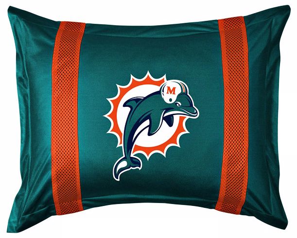 NFL Miami Dolphins Sidelines Pillow Sham