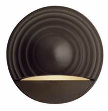 Hinkley Bronze Round Eyebrow 12 Volt LED Deck Light