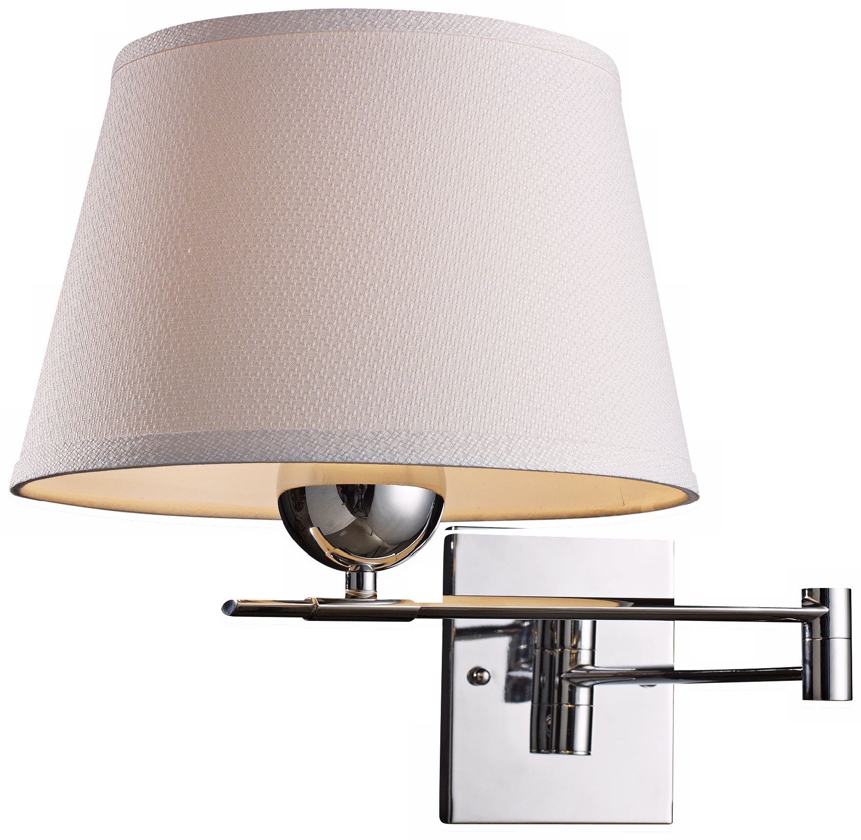 Lanza Polished Chrome Plug-In Swing Arm Wall Lamp