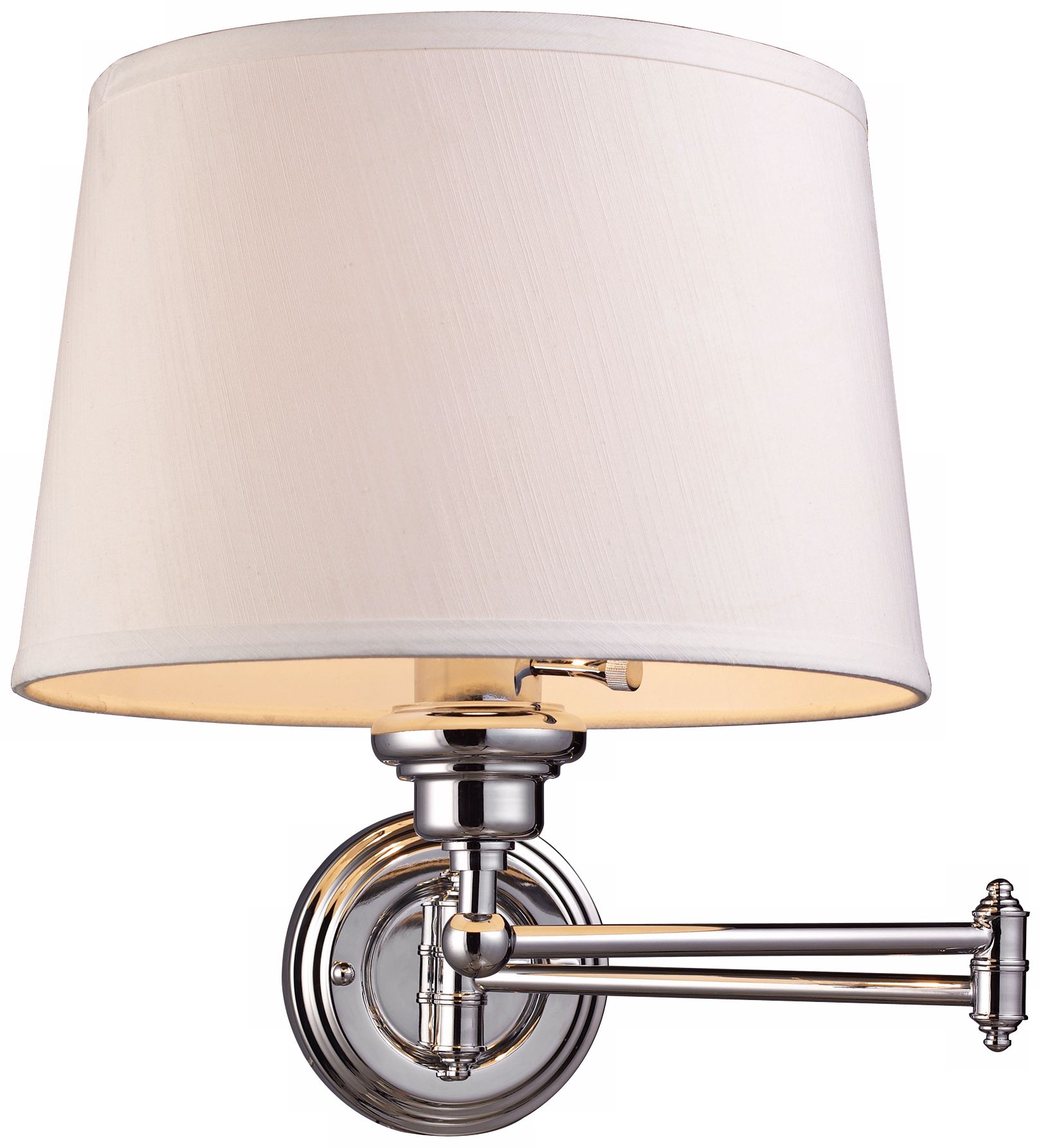 Westbrook Polished Chrome Plug-In Swing Arm Wall Lamp