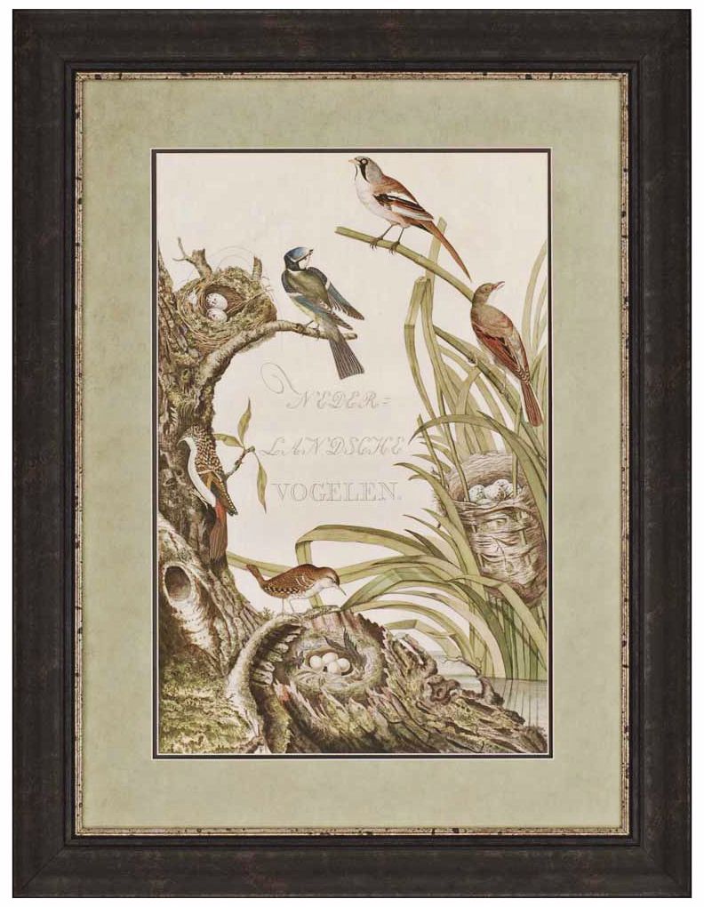 Sanctuary For Birds 42" High Traditional Wall Art
