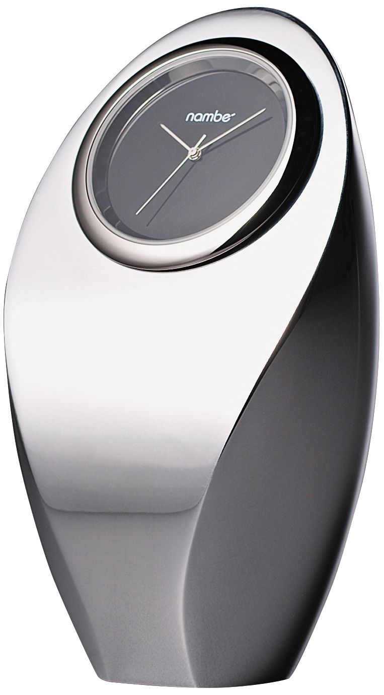 Nambe Flame Desk Clock