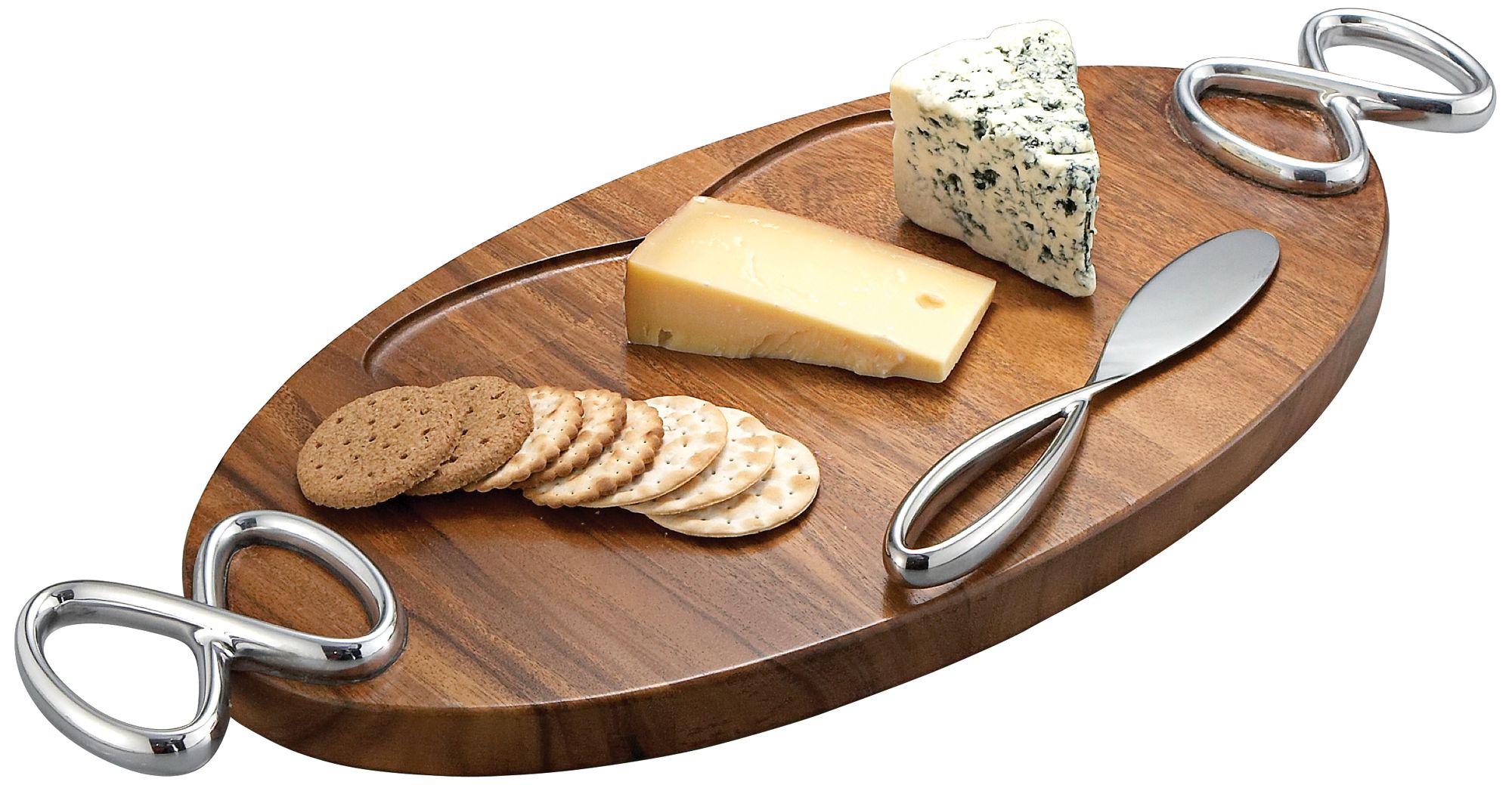 Nambe Infinity Cheeseboard with Knife