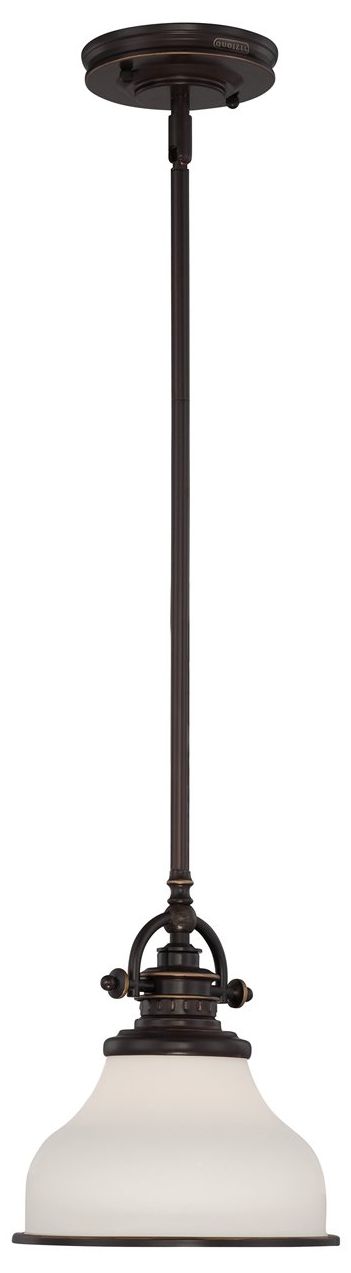 Quoizel Grant Rod-Hung Palladian Bronze Mini Pendant