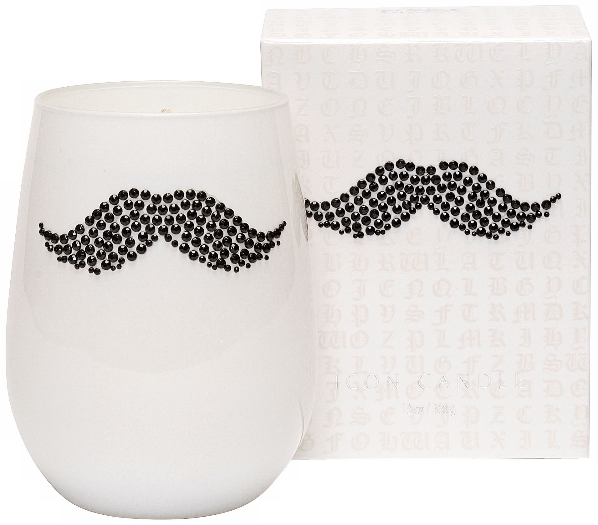 Mustache 13 Ounce Icon Candle