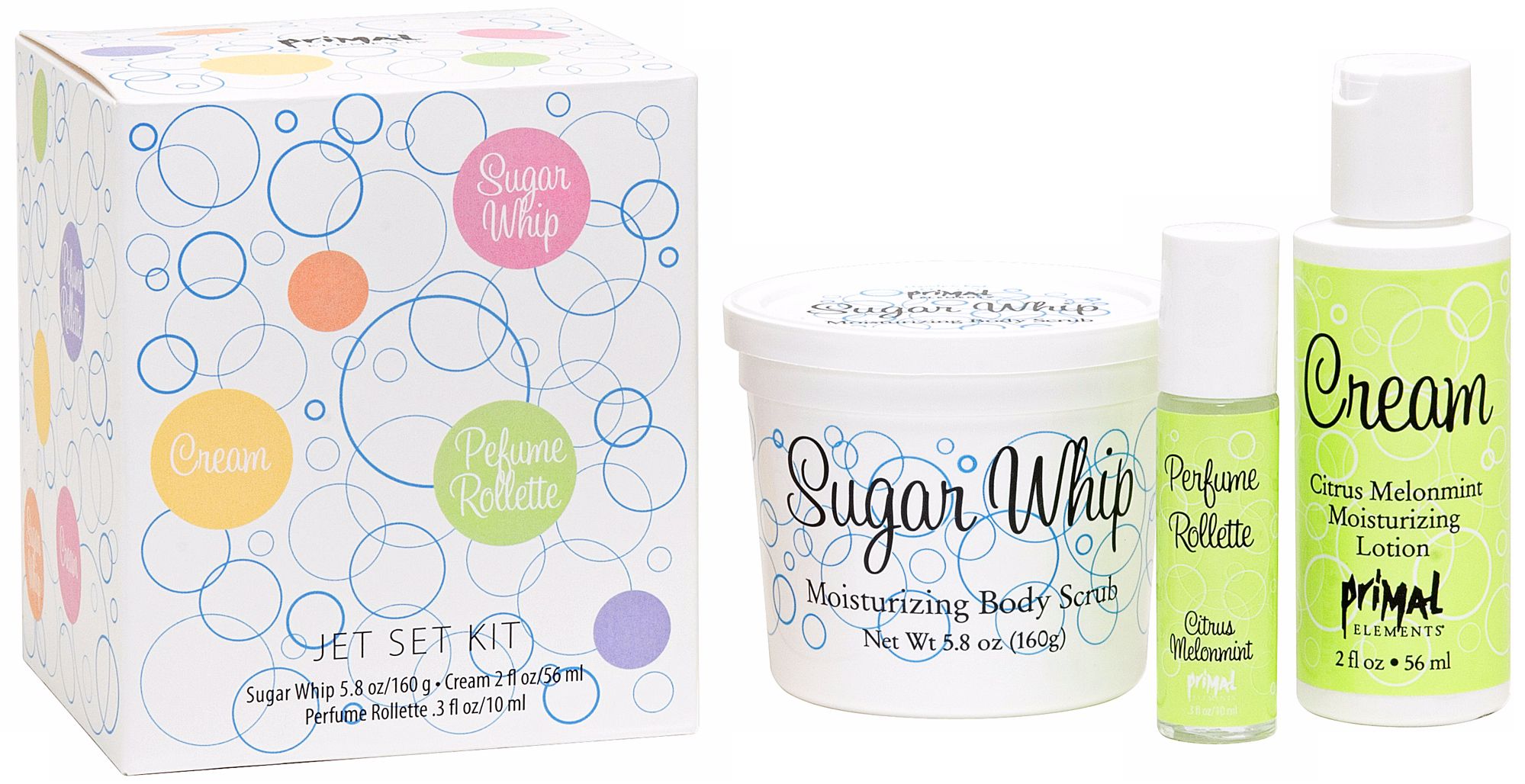 Jet Set Kit with Citrus Melonmint Perfume Rollette