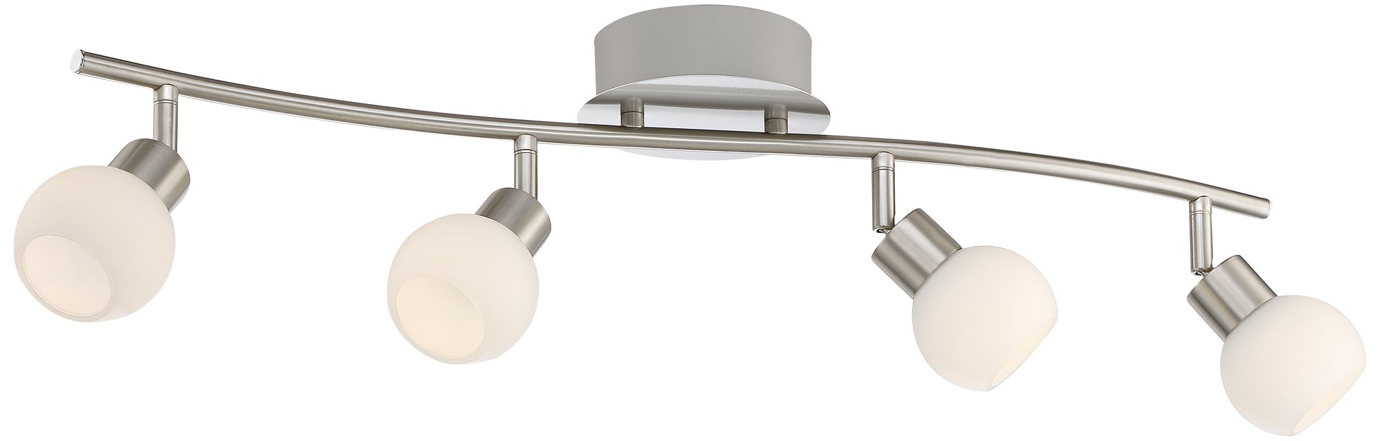 LED Pro Track® Brushed Steel 4-Light Wave Bar