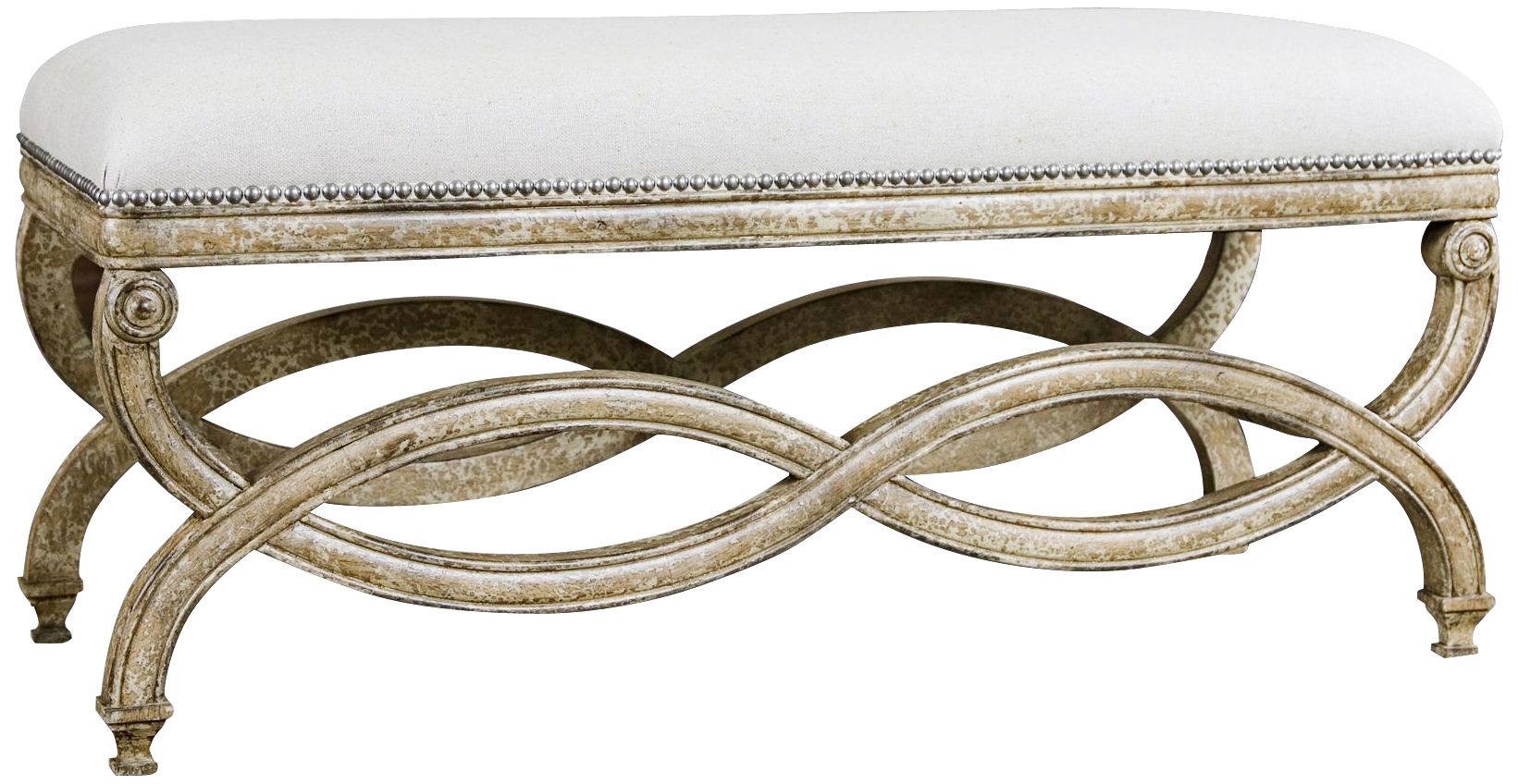 Uttermost Karline Natural Linen Bench