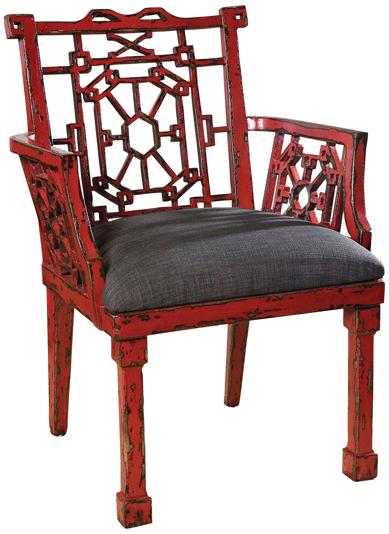 Uttermost Camdon Red Armchair