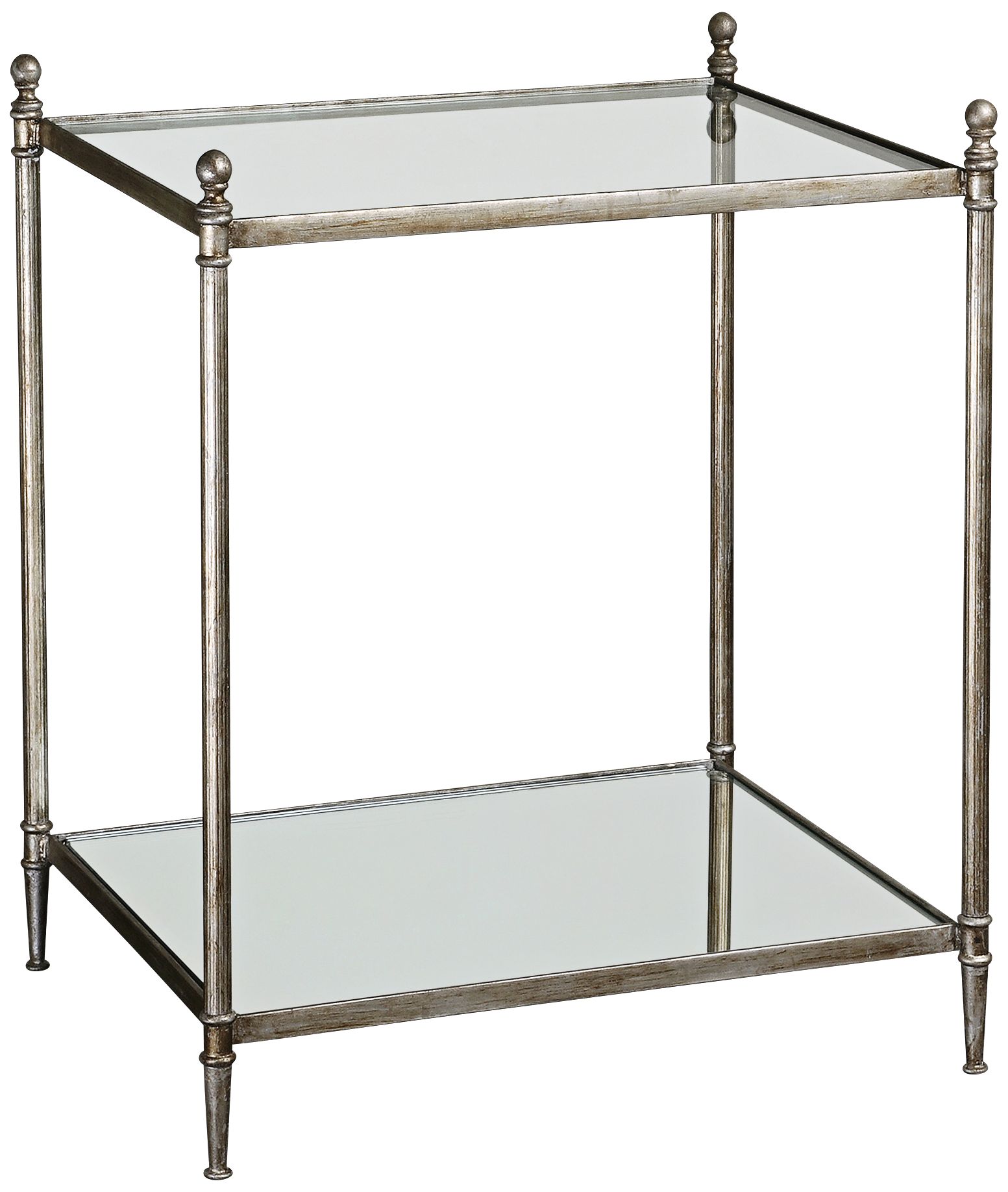 Uttermost Gannon Mirrored Glass End Table