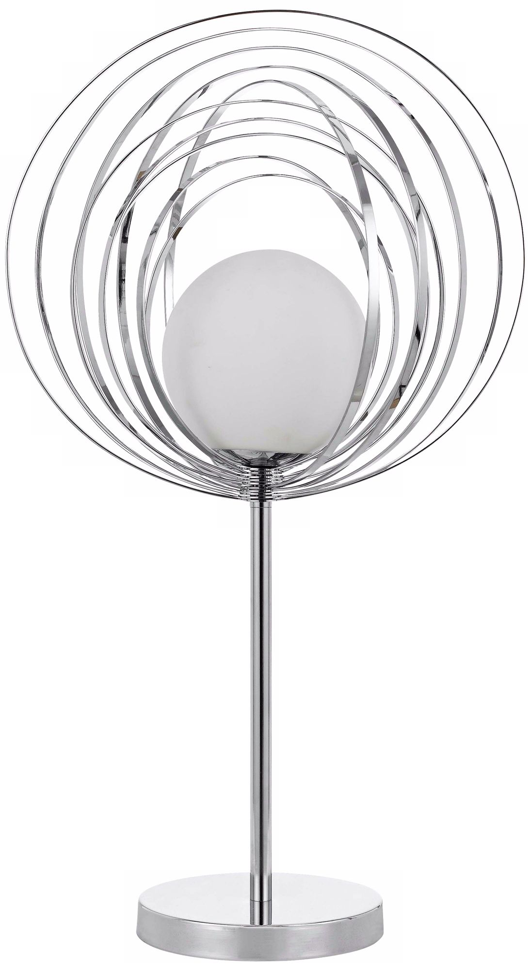 Saturn Halogen Brushed Steel Table Lamp