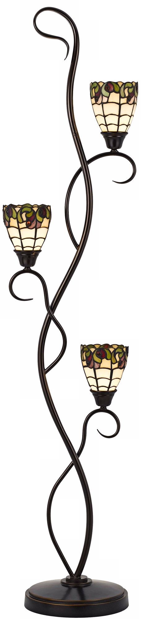 Roma Tiffany-Style 3-Light Floor Lamp