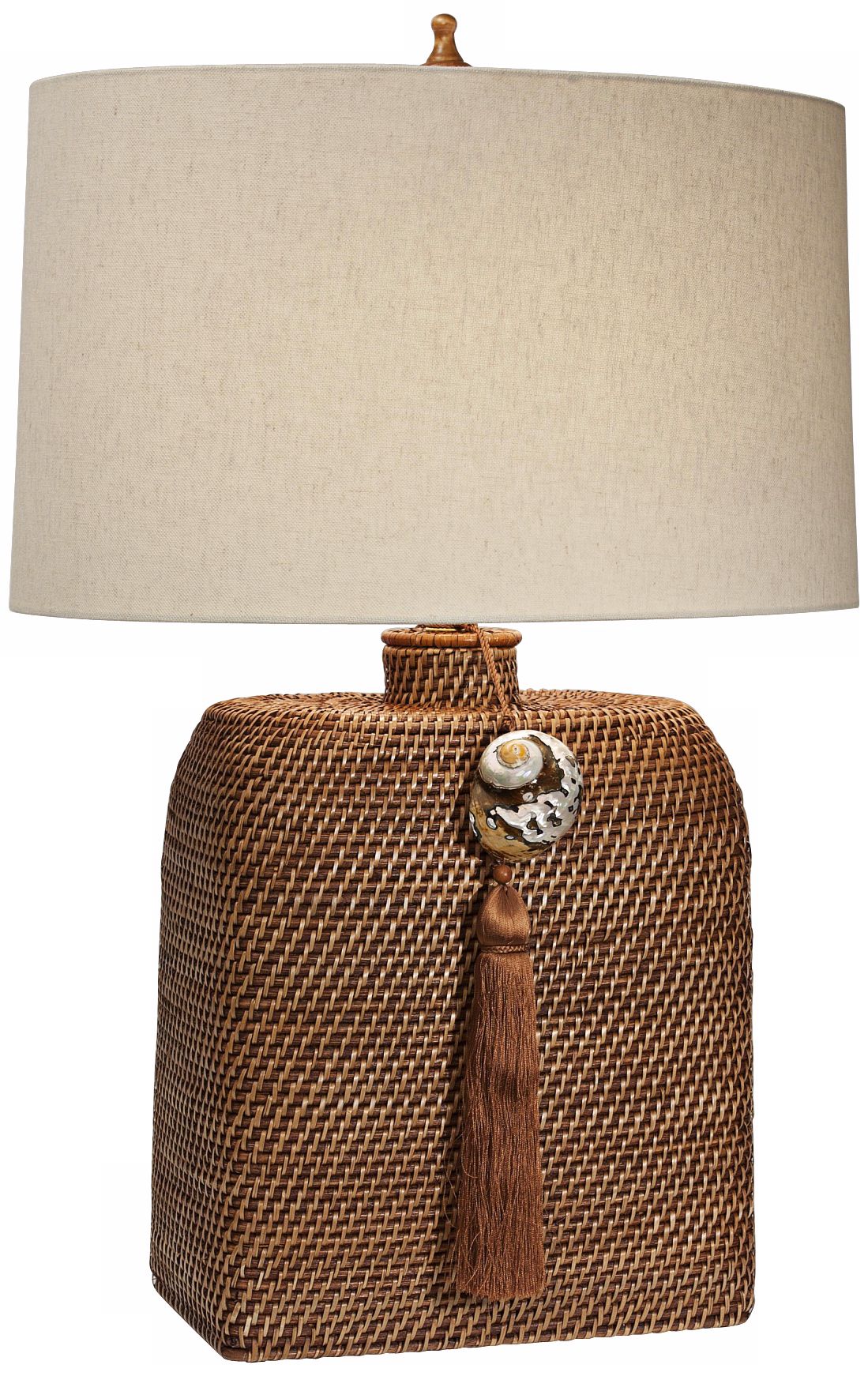 Natural Light Anasazi Wicker Table Lamp