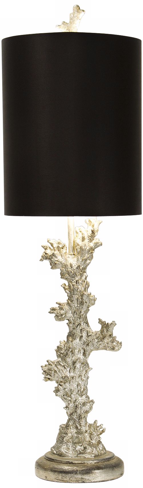 Natural Light Silver Coral Table Lamp