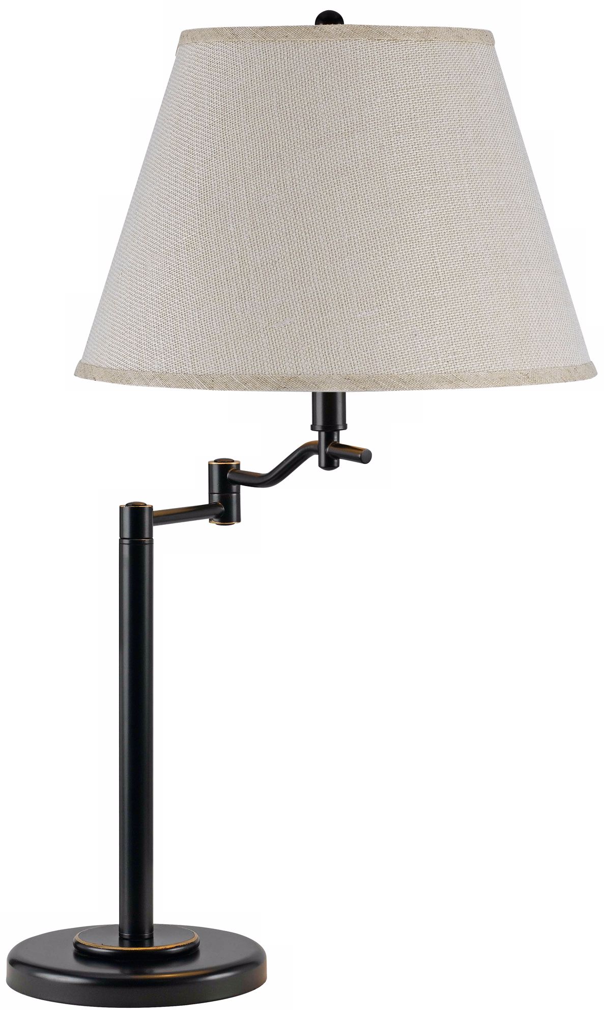 Stila Dark Bronze Swing Arm Table Lamp