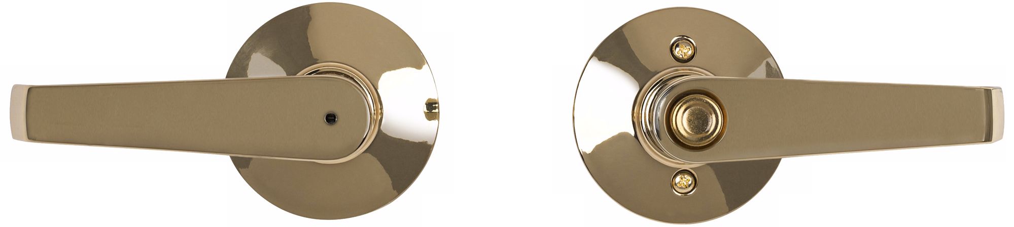 Schlage Elan Privacy Brass Door Privacy Lever Set