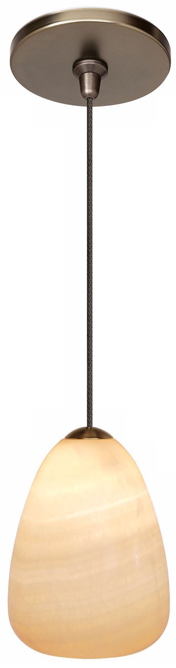 LBL Onyx Teardrop Bronze Pendant Light