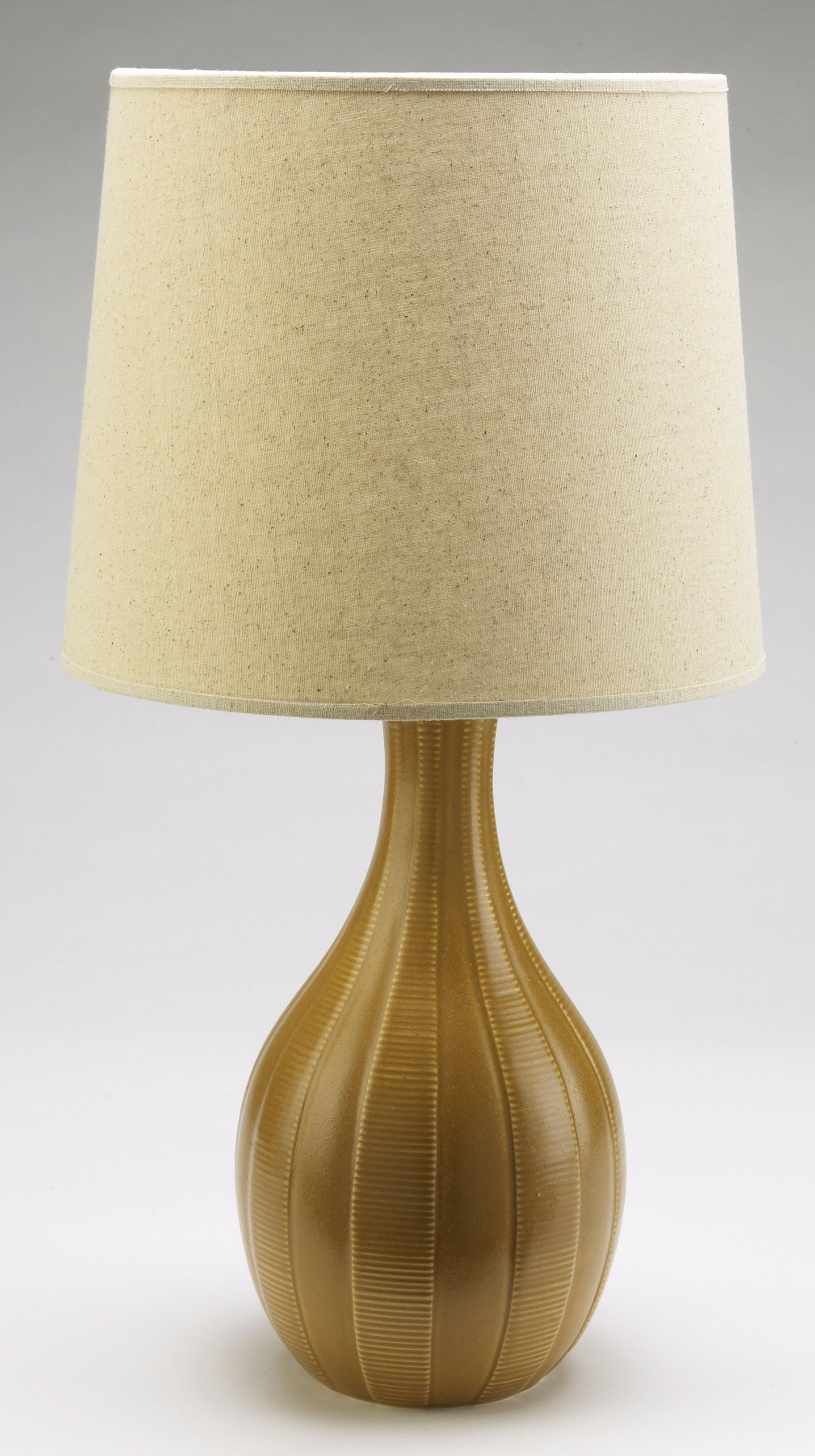 Haeger Potteries Nutmeg Ceramic Tile Table Lamp