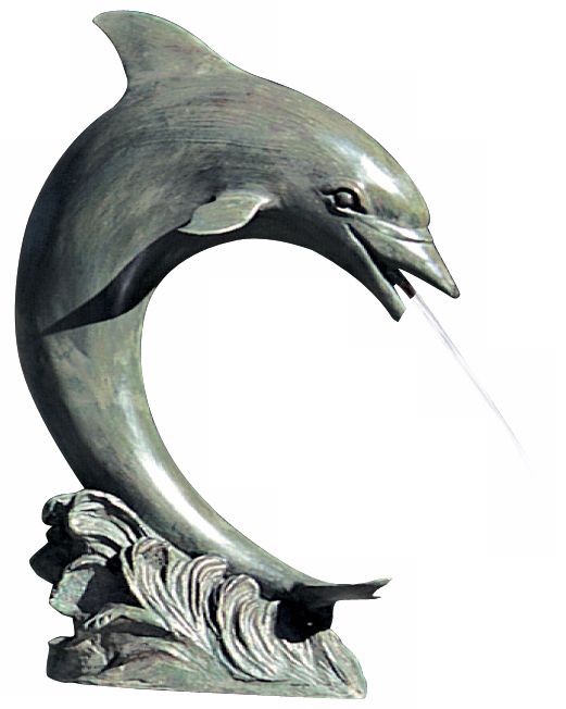 Large Single Dolphin Fountain