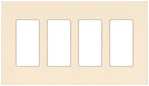 Lutron Diva SC 4 Gang Wallplate