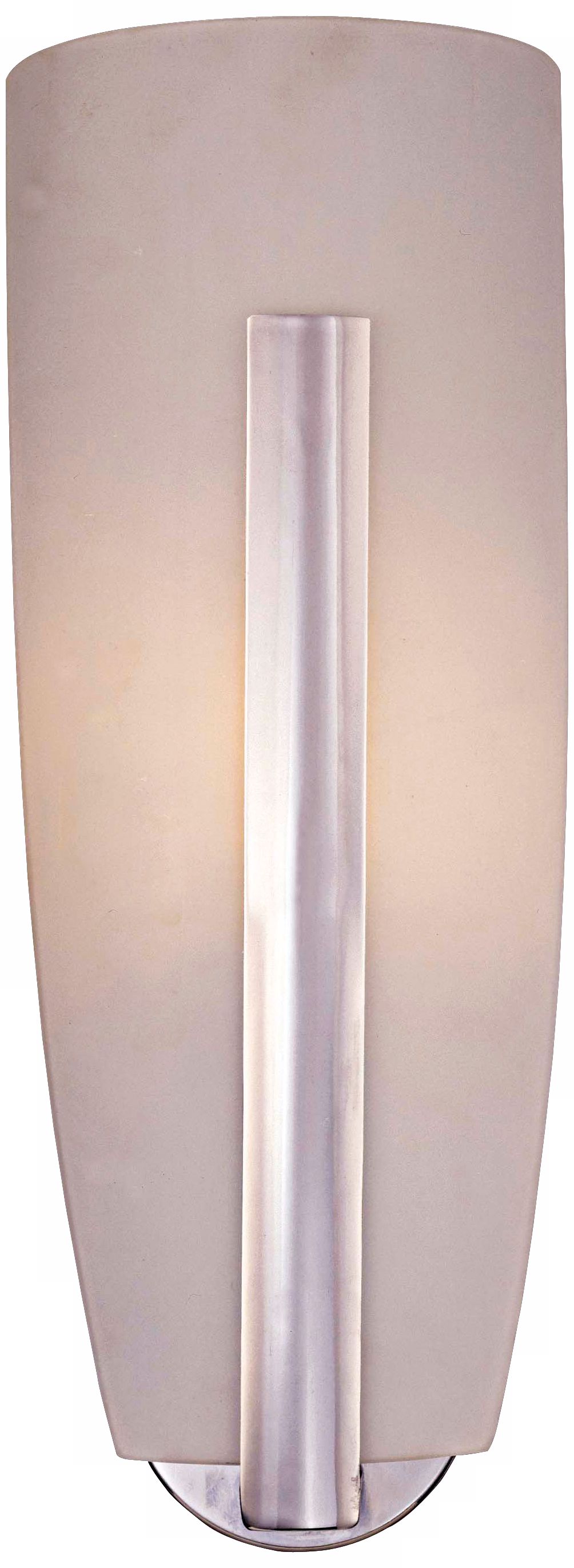 George Kovacs Etched White Glass 19 3/4" High Wall Sconce