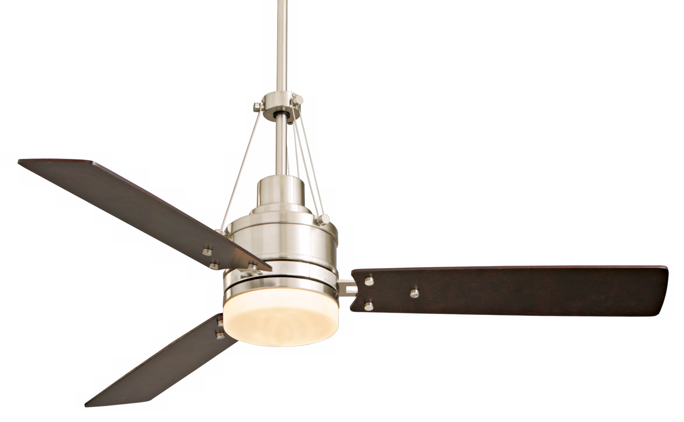 54" Highpointe Brushed Steel Finish Ceiling Fan