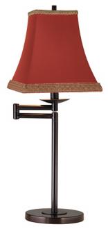 Rust Square Shade Bronze Finish Swing Arm Desk Lamp 41165 24861