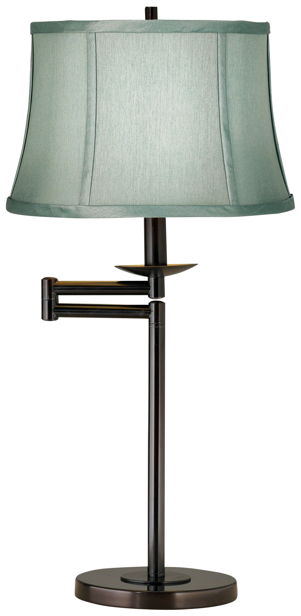 Spa Blue Bronze Finish Swing Arm Desk Lamp