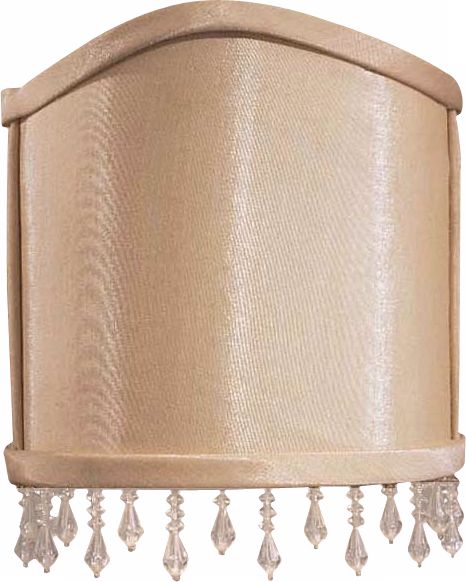Silk Wall Sconce Half Shade 3x5.25x6.5 (Clip-On)