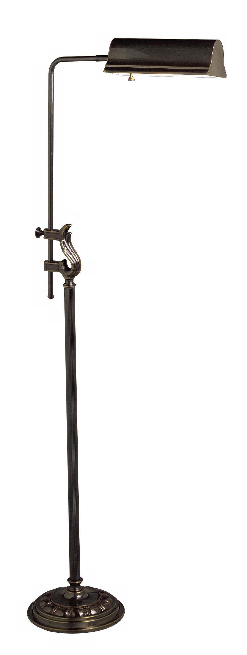 Adjustable French Bronze Finish Pharmacy Floor Lamp