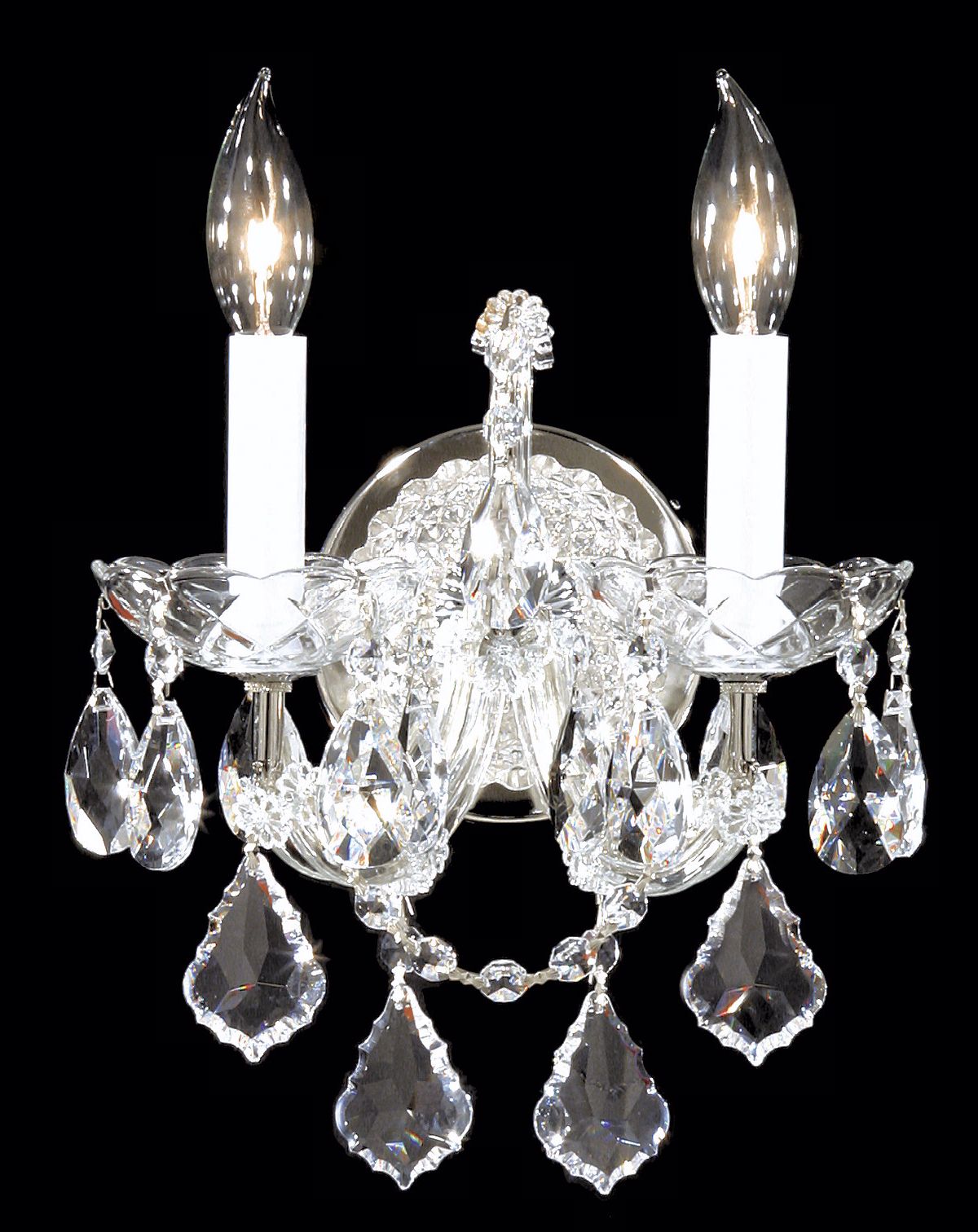 James R. Moder Maria Teresa Silver Wall Sconce