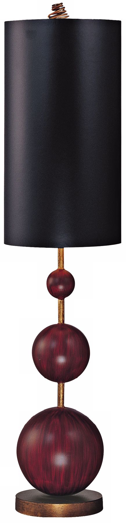 Flambeau Marie Oxblood Red Buffet Table Lamp