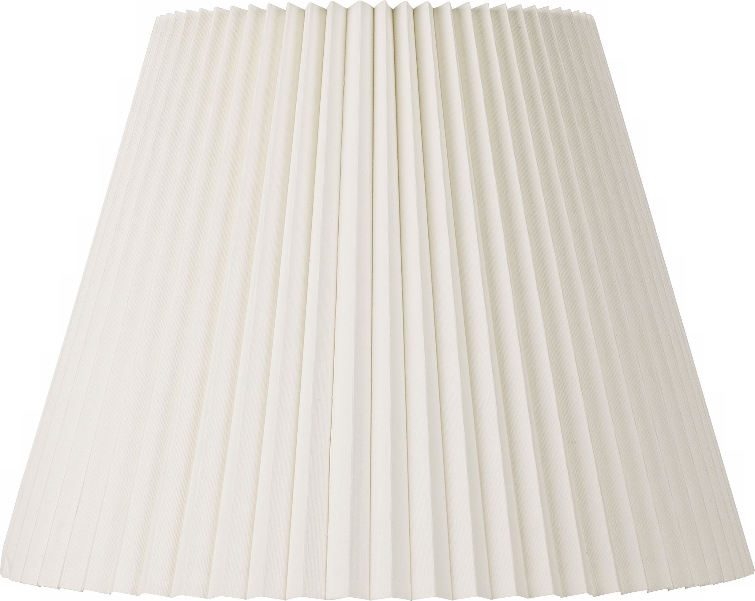 Ivory Pleated Shade 11x19x14.5 (Spider)