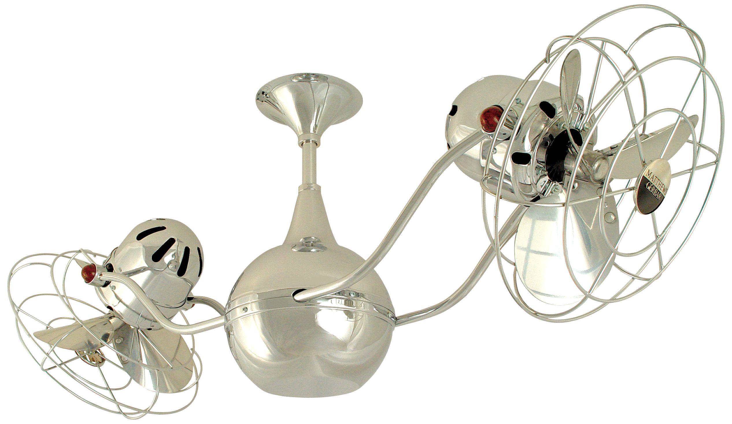 42" Vent Bettina Chrome and Metal Standard Ceiling Fan