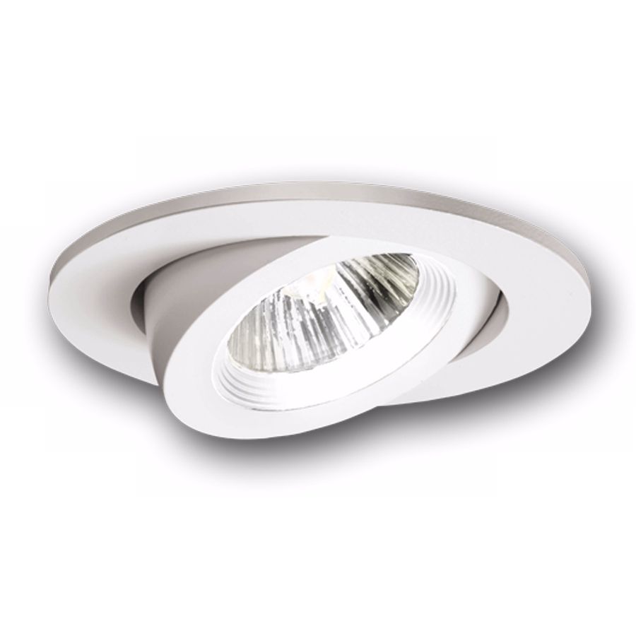 Halo 3" Recessed White Baffle Trim with Adjustable Gimbal