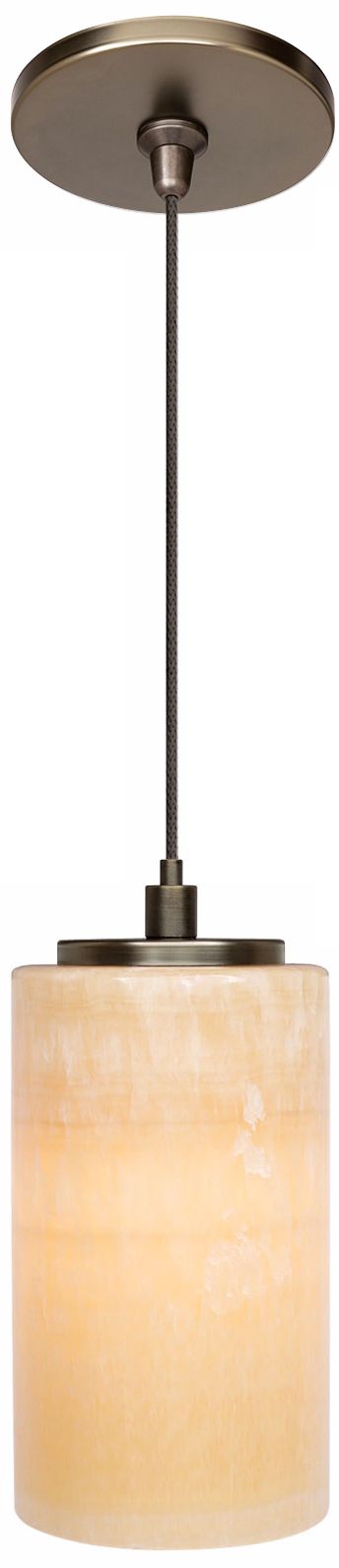 LBL Onyx Cylinder Bronze Pendant Light