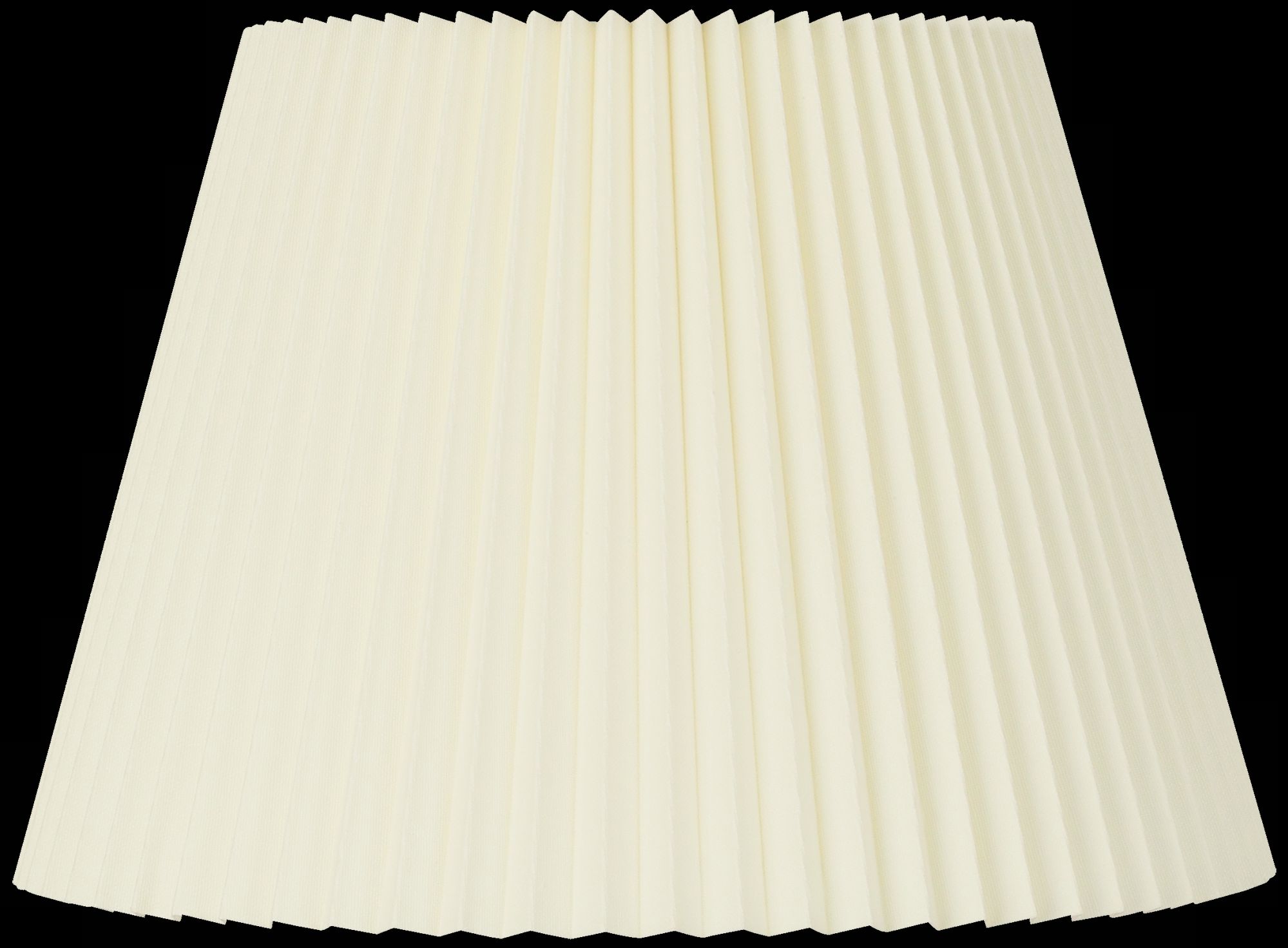 Ivory Knife Pleat Lamp Shade 9x14.5x10 (Spider)