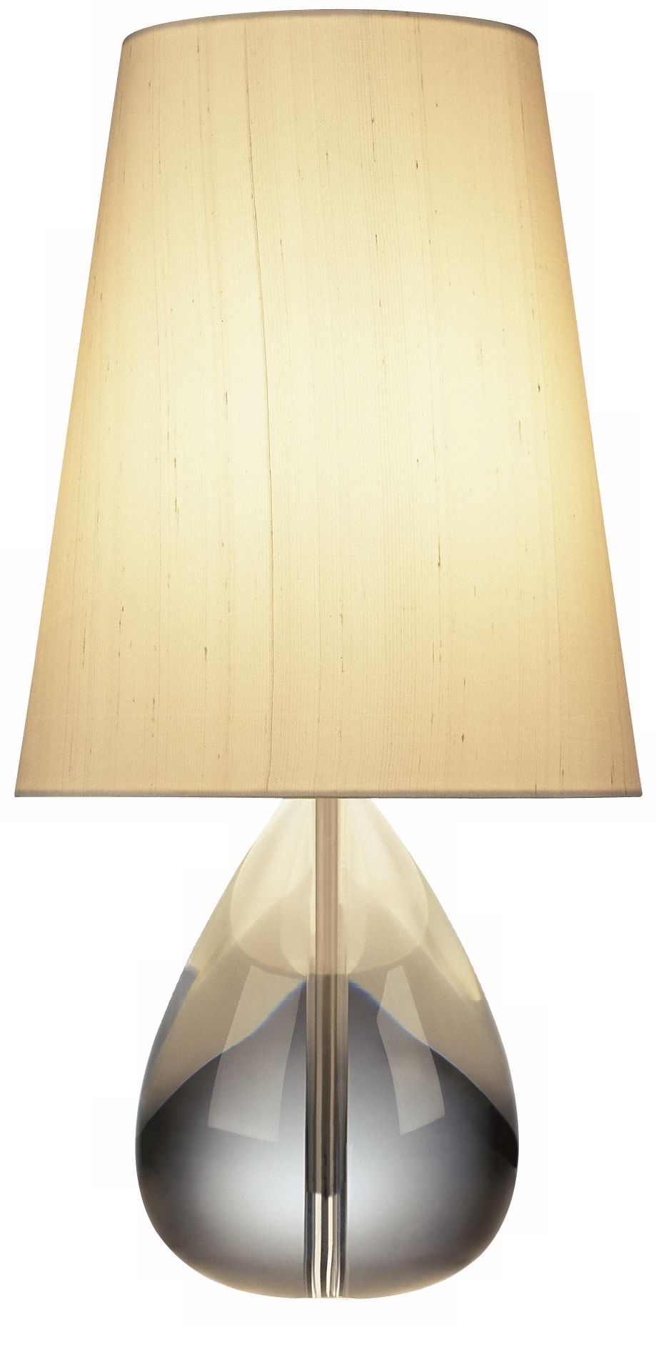 Jonathan Adler Crystal Teardrop Table Lamp with Oyster Shade