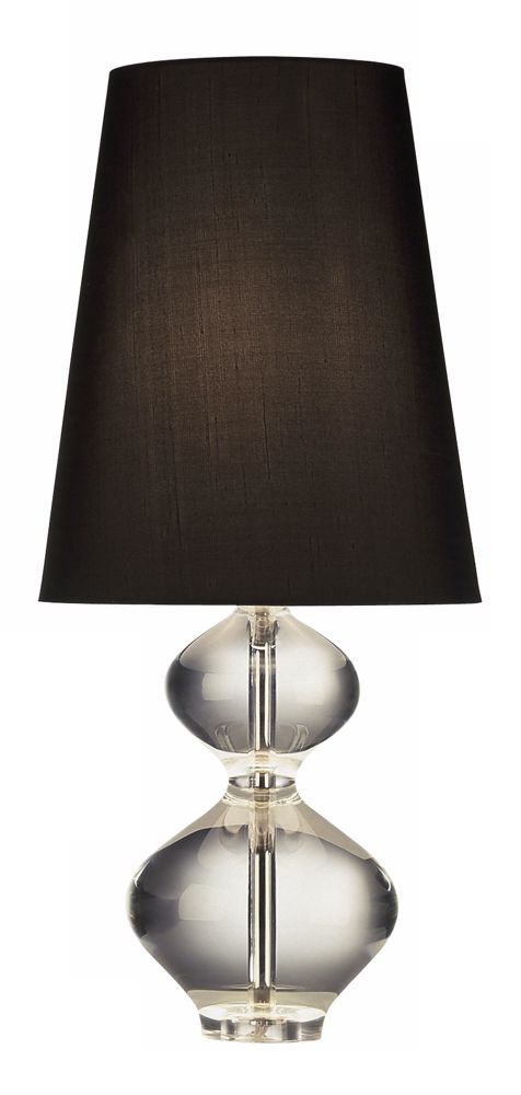 Jonathan Adler Lantern Table Lamp with Black Silk Shade