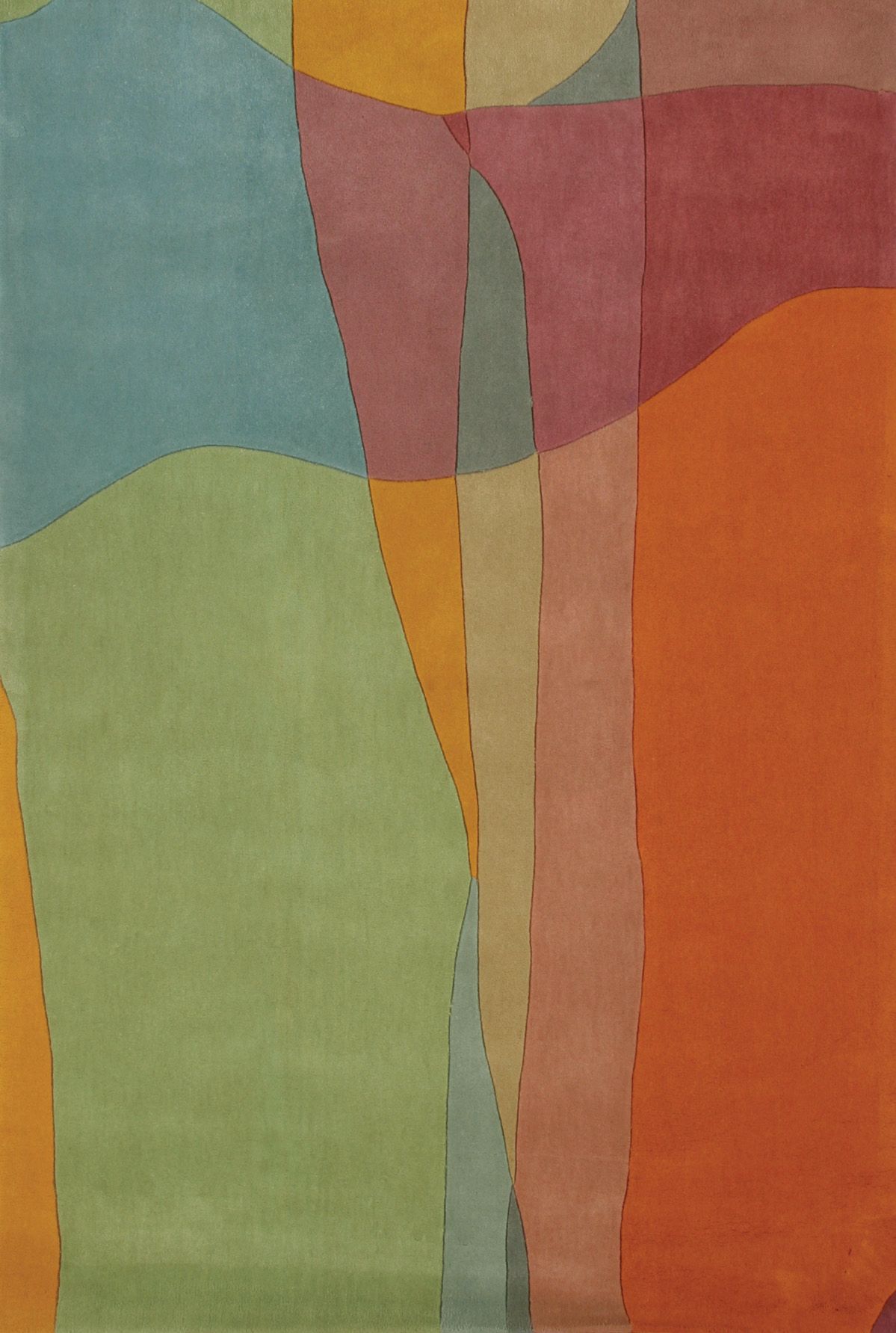 Overlap Contemporary Colors Area Rug