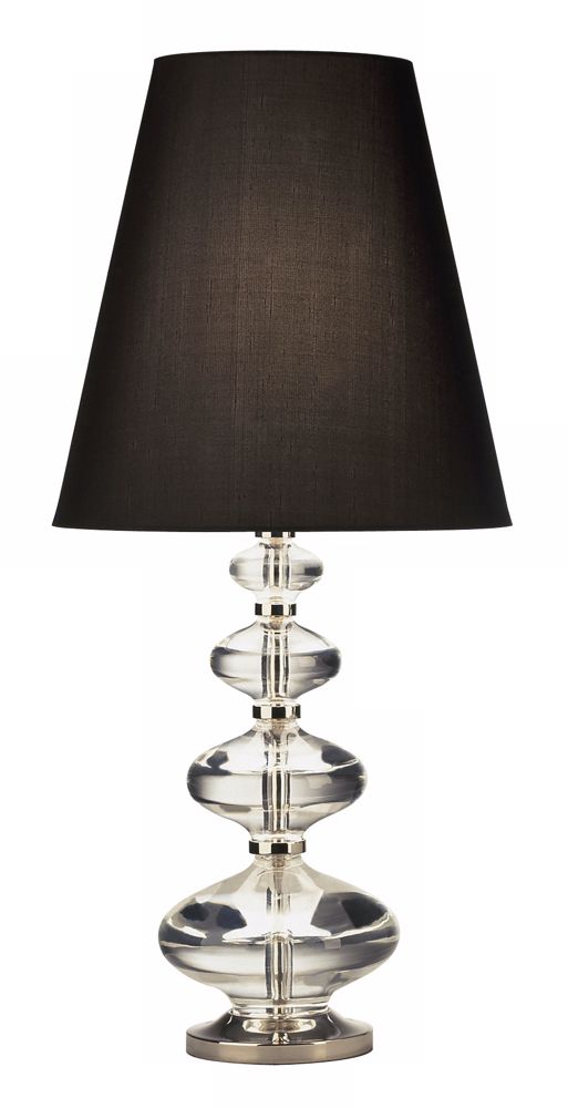 Jonathan Adler Component Table Lamp with Black Silk Shade