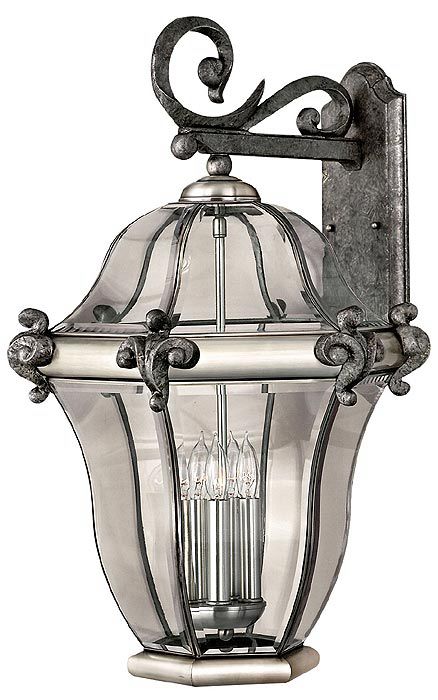 Pewter Olde Iron Collection 28" High Outdoor Wall Light