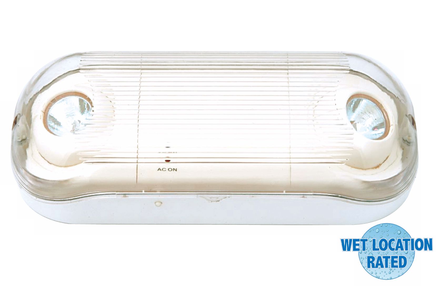 Gray Wet Location Halogen Emergency Light